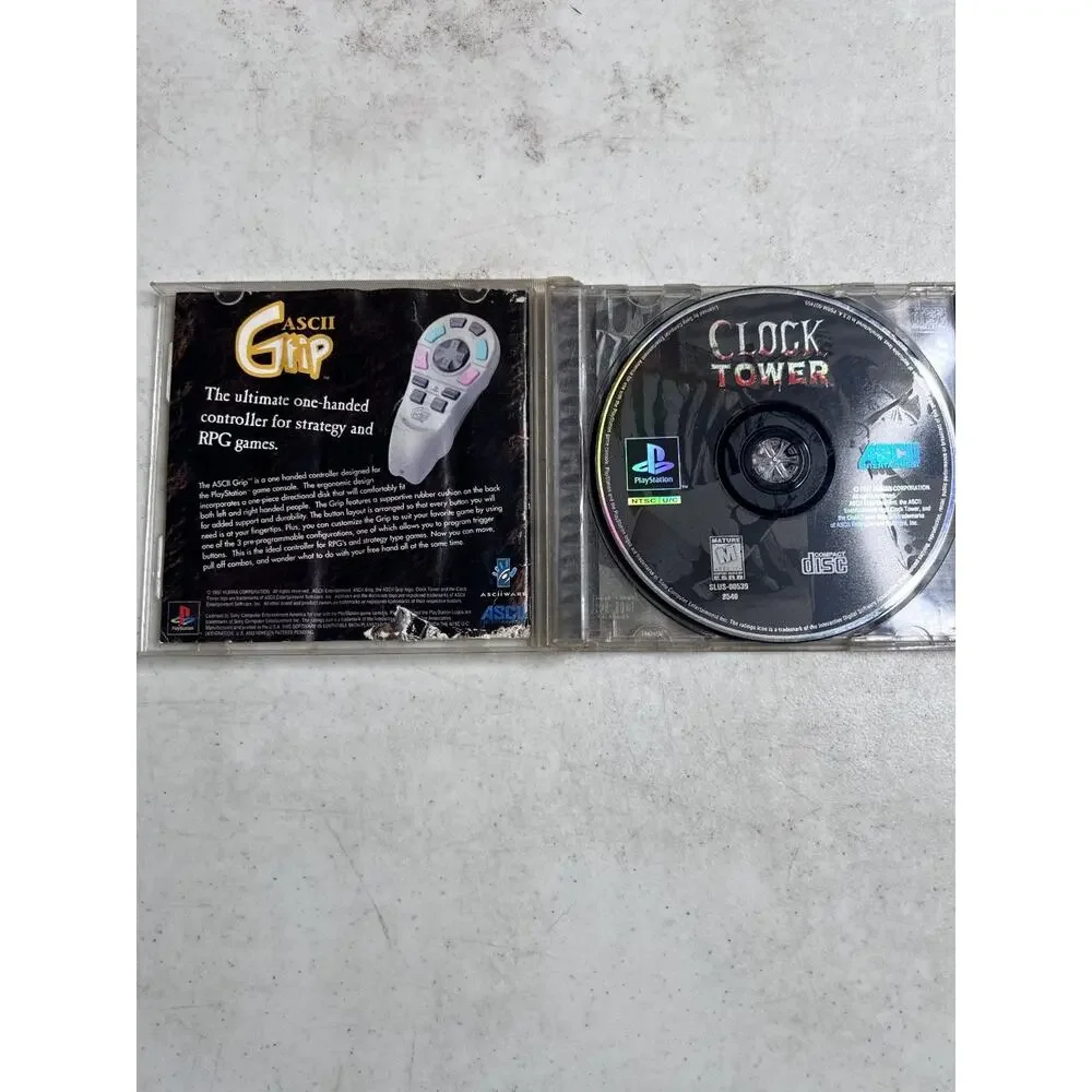 Clock Tower PlayStation PS1 Video Game Survival Horror ASCII